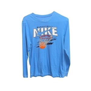 Nike Basketball Graphic Tee - Blue (Size L)